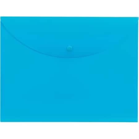 Pen2Paper Snap Closure Poly Envelopes File Wallet, Teal, 10PK PE3200499